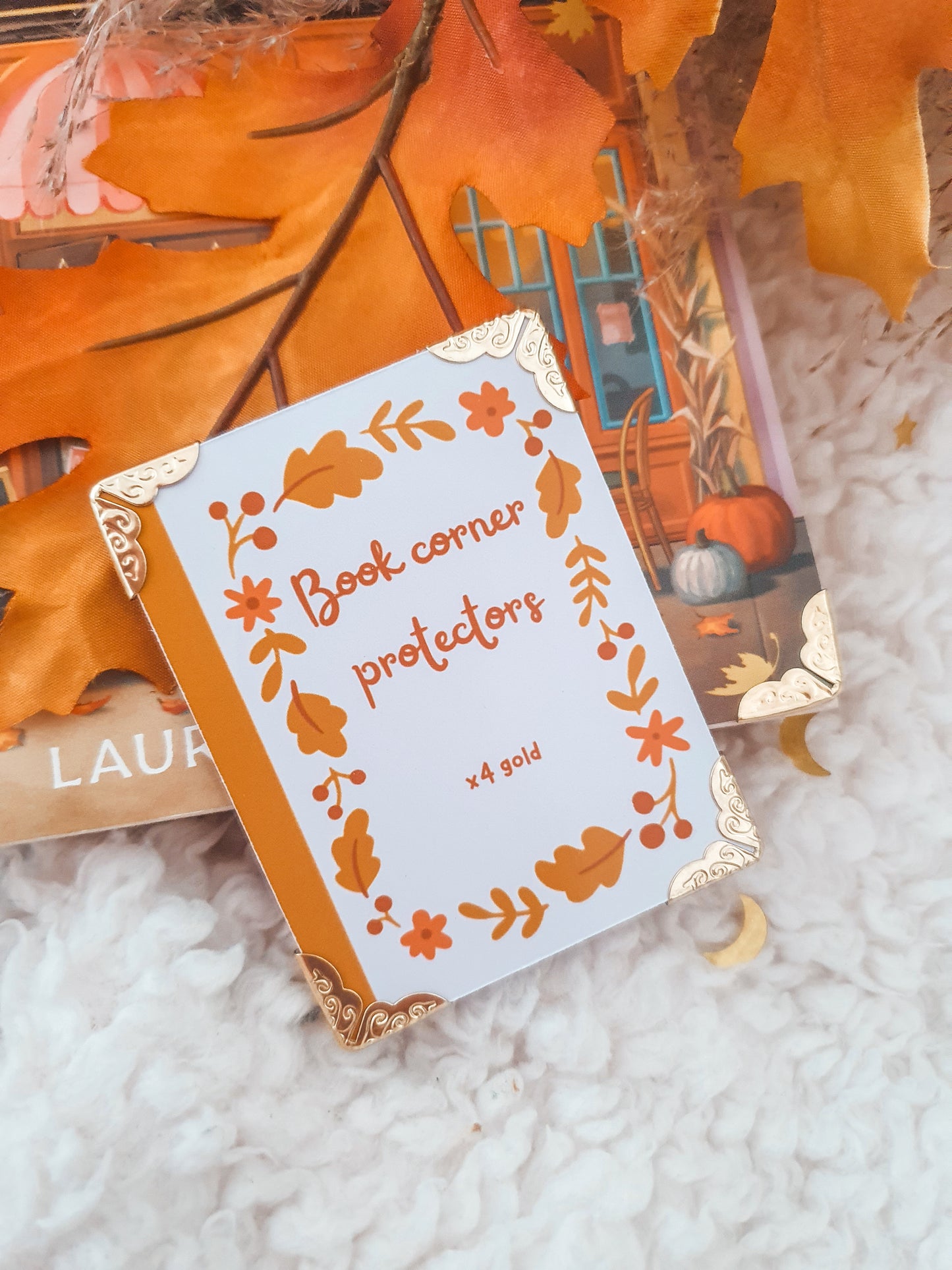 Book Corner Protectors - Gold