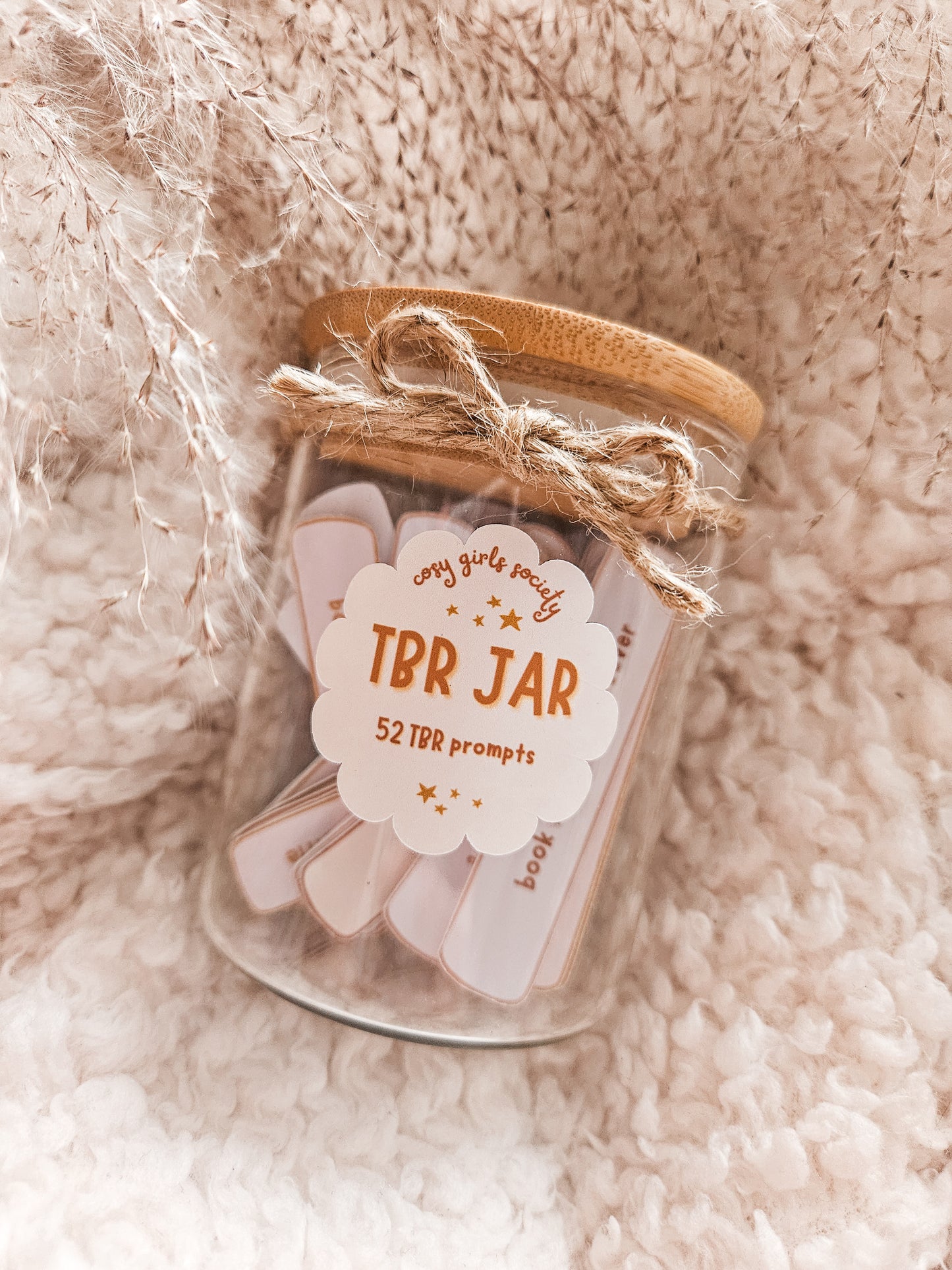 TBR Jar | 52 Reading Prompts | Yearly Reading Challenge | Bookish Gift