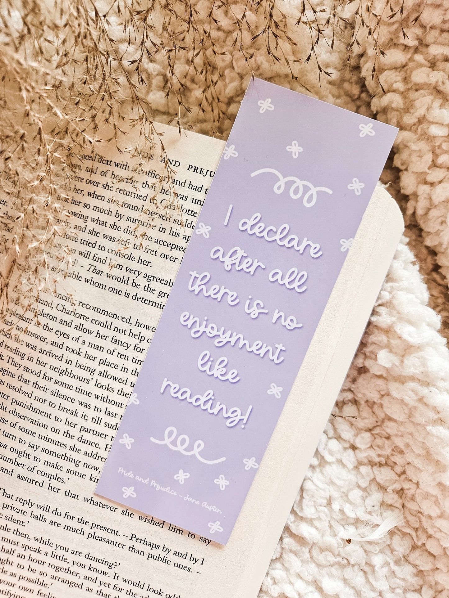 Jane Austen Classics Glossy Bookmark | Jane Austen Quote | Pride and Prejudice | Emma | Persuasion | Northanger Abbey | Sense & Sensibility