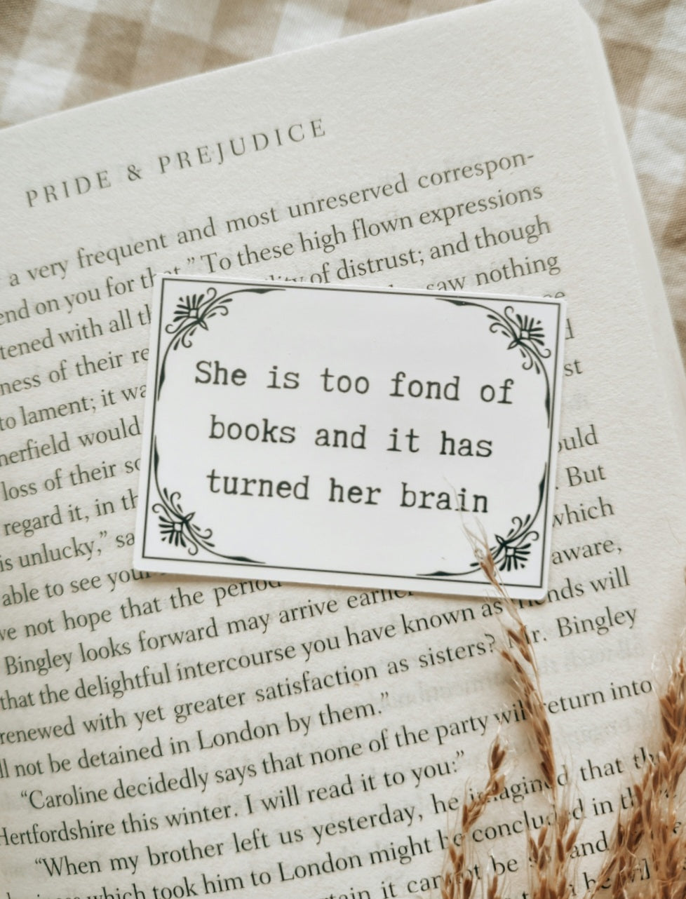 Literary Quote Matte Sticker | Louisa-May Alcott inspired Sticker