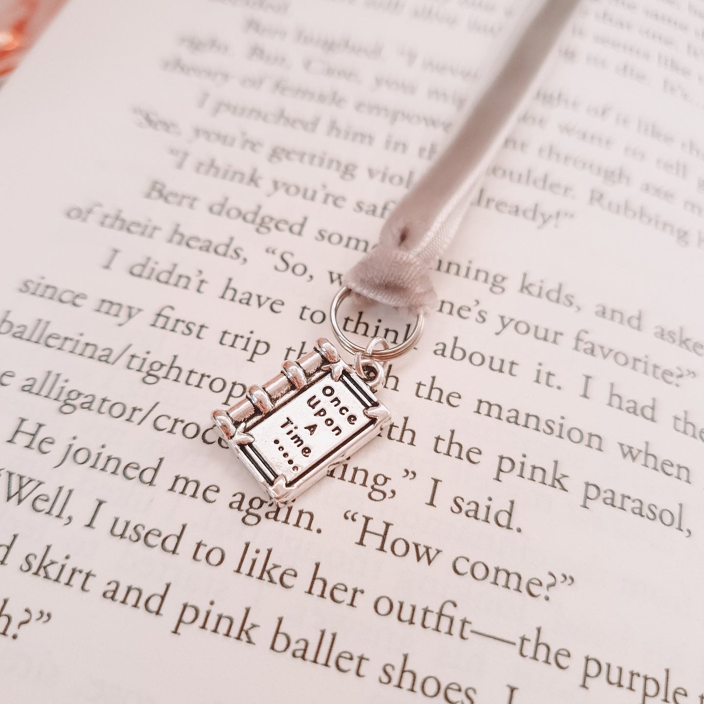 Once Upon A Time Book Charm Bookmark