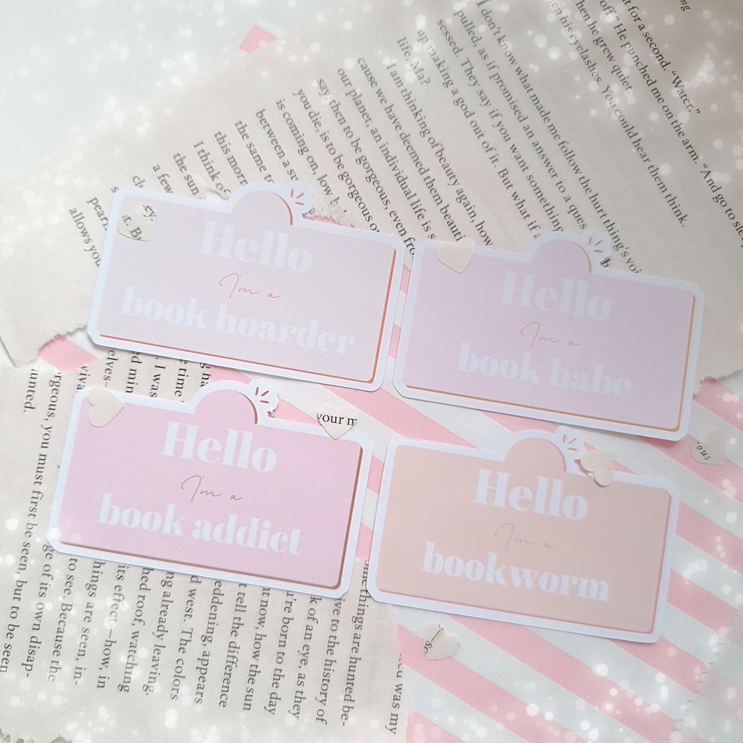 Book Addict/Hoarder/Babe/Worm Glossy Sticker