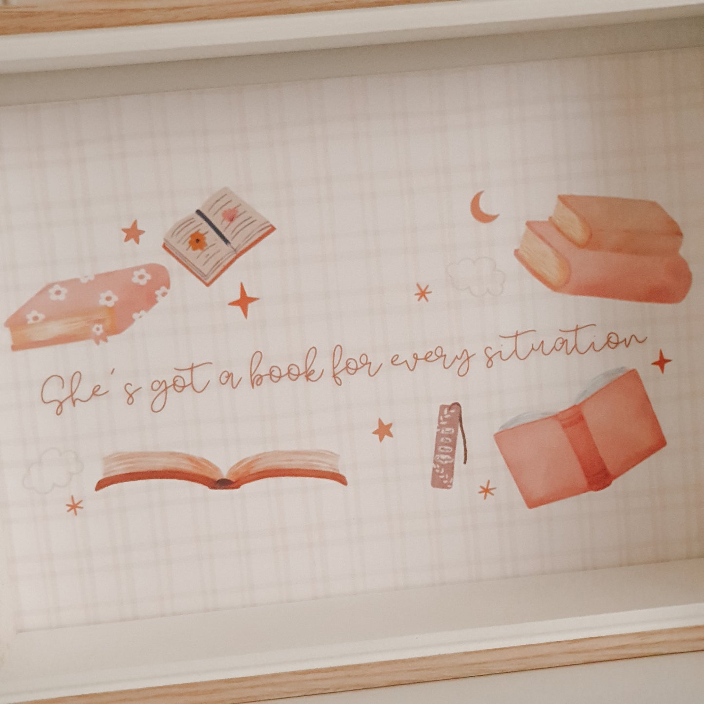 'She's Got A Book For Every Situation' Bookish Art Print