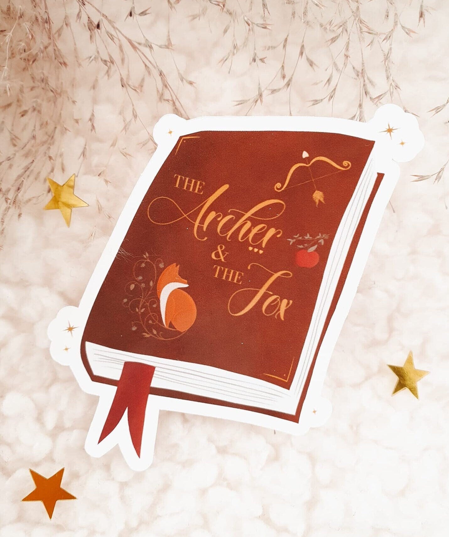 The Archer & The Fox Glossy Sticker | Once Upon A Broken Heart Fairytale Sticker | The Ballad Of Never After Book Sticker