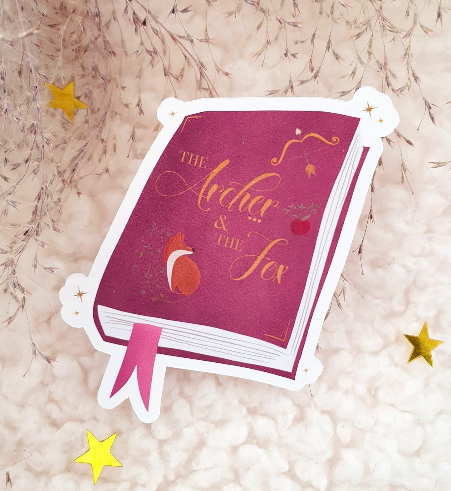The Archer & The Fox Glossy Sticker | Once Upon A Broken Heart Fairytale Sticker | The Ballad Of Never After Book Sticker
