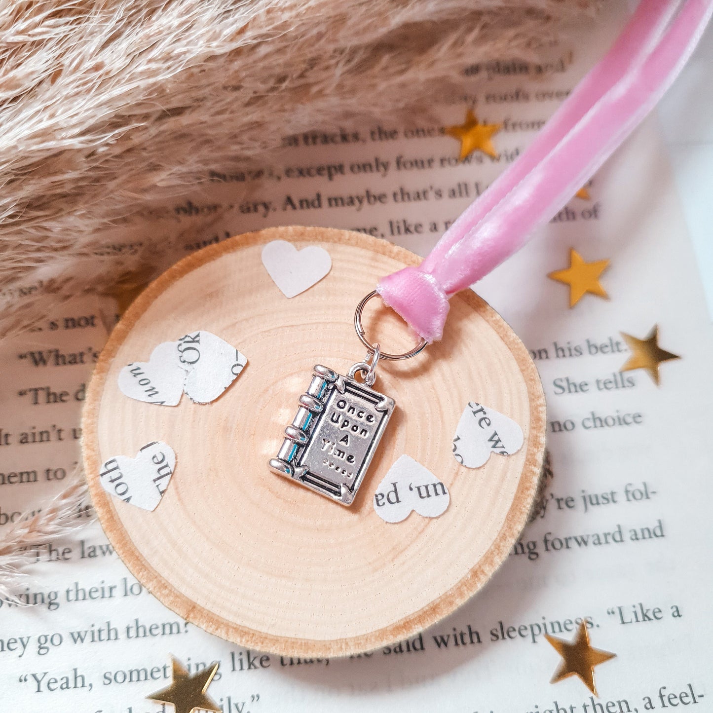 Once Upon A Time Book Charm Bookmark