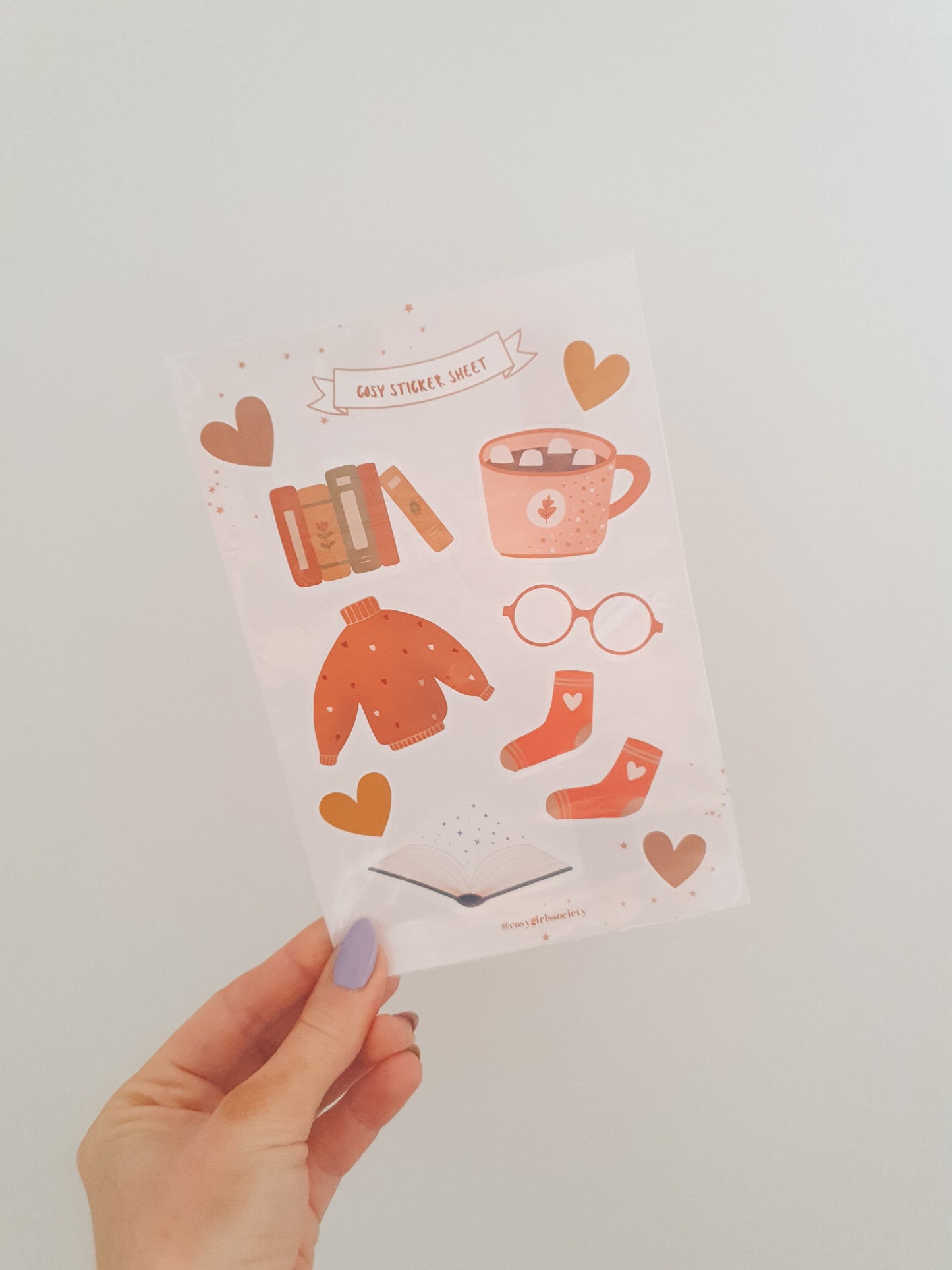 Cosy Sticker Sheet | Glossy Stickers