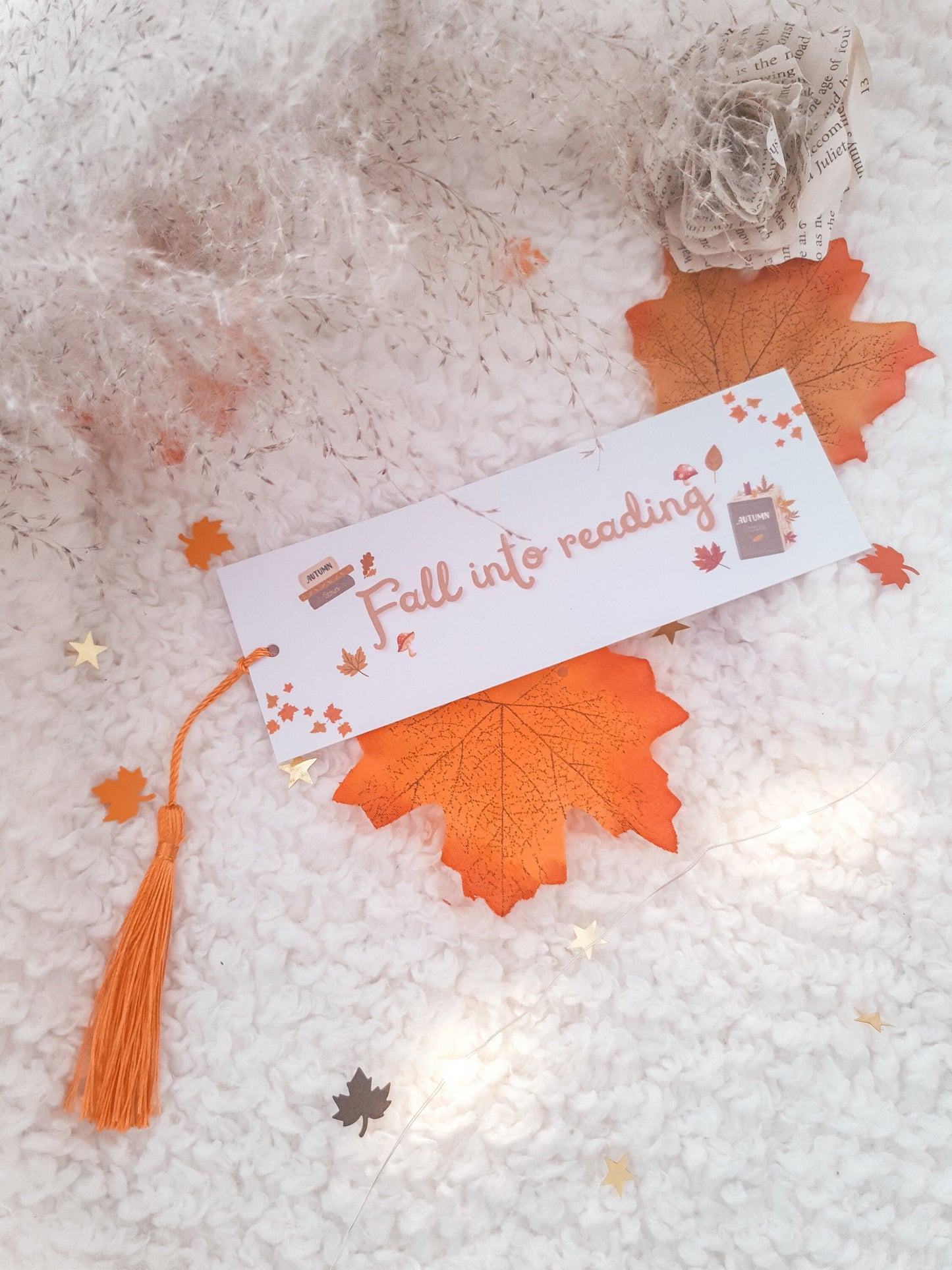 'Fall into Reading' Tassel Bookmark