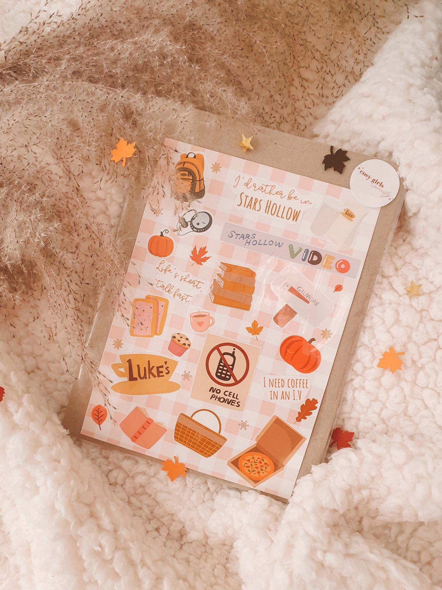 Gilmore Girls Sticker Sheet | Cosy Sticker Sheet | Glossy Stickers
