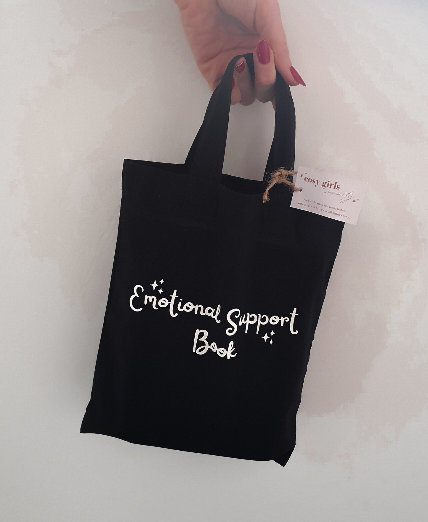 'Emotional Support Book' Mini Book Tote