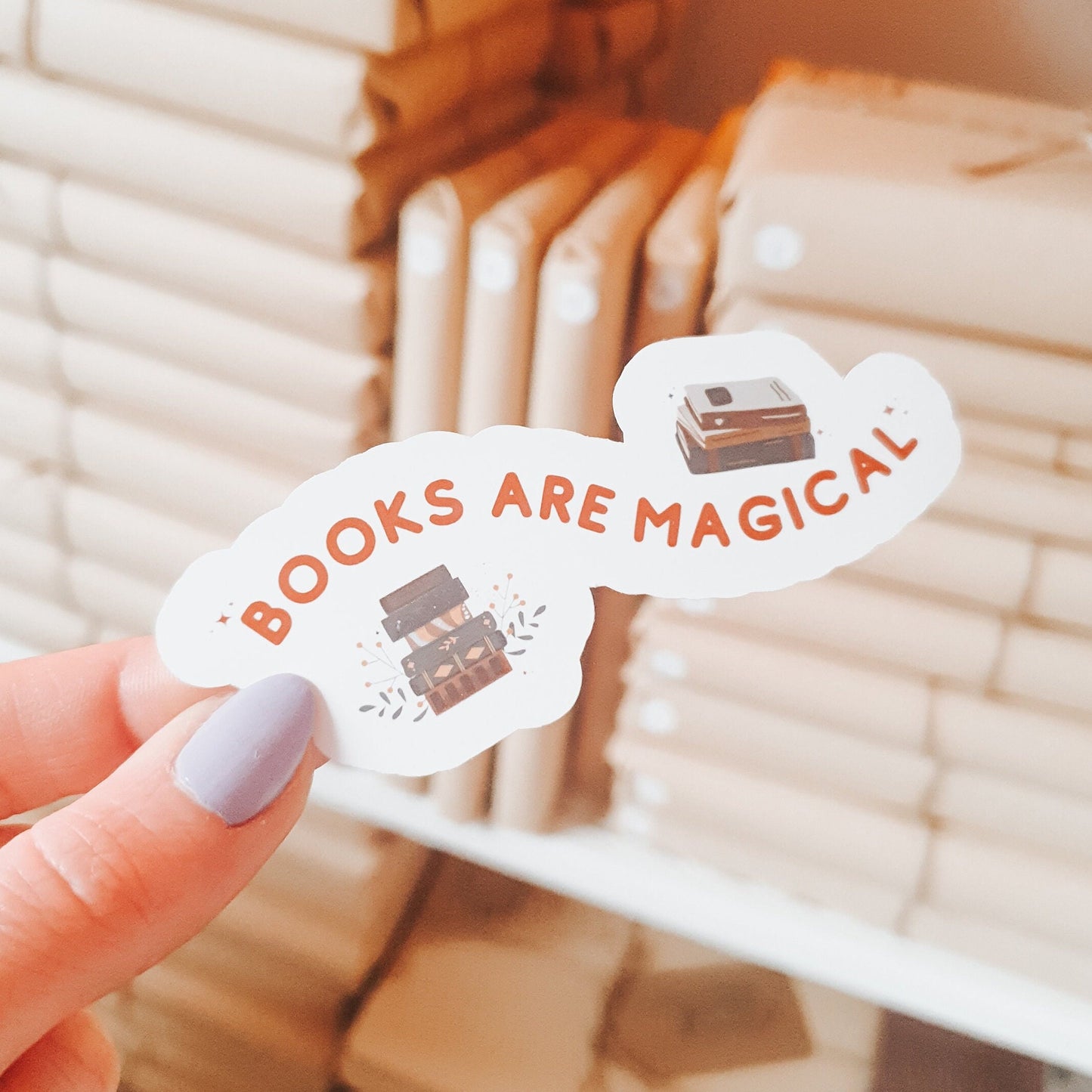 Books are Magical Glossy Sticker