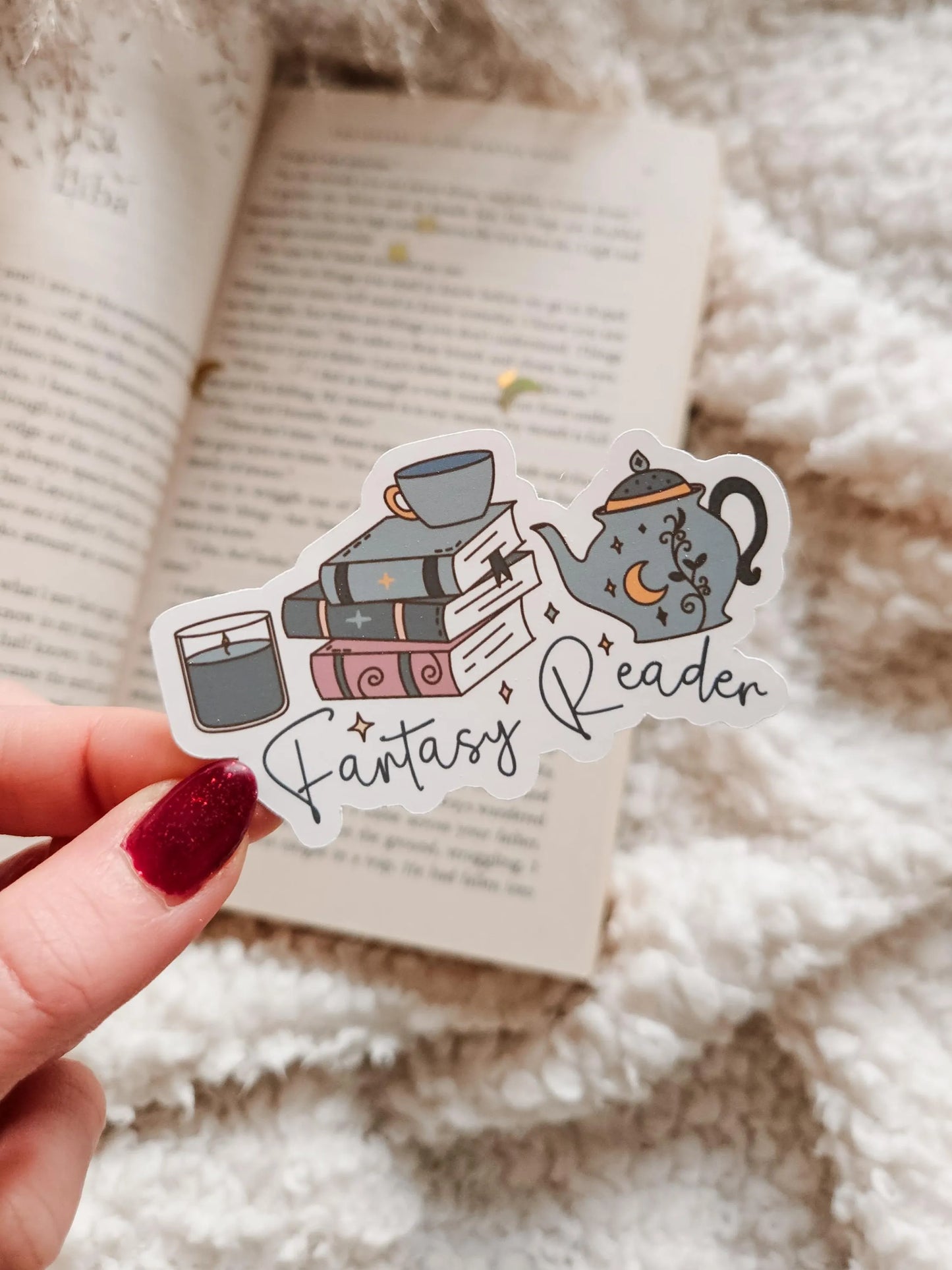 Fantasy Reader Matte Sticker | Bookish Sticker
