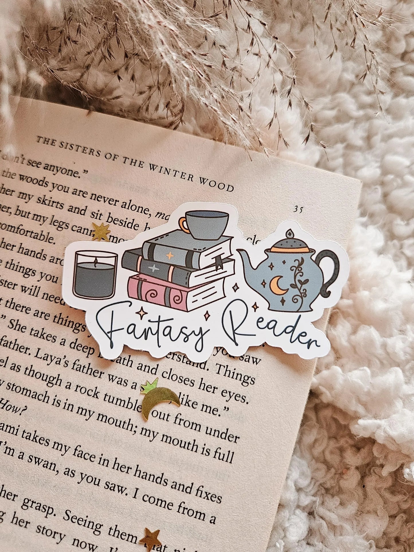 Fantasy Reader Matte Sticker | Bookish Sticker