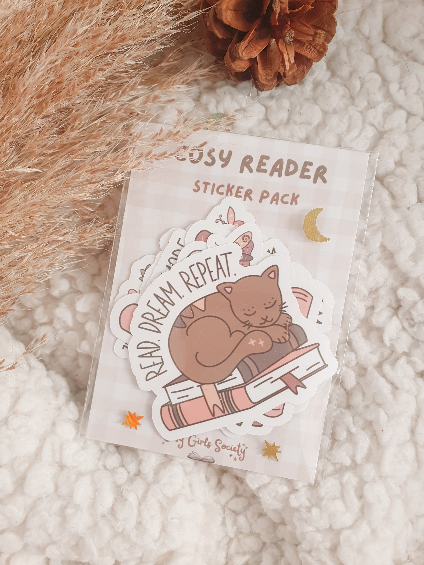 Cosy Reader Sticker Pack