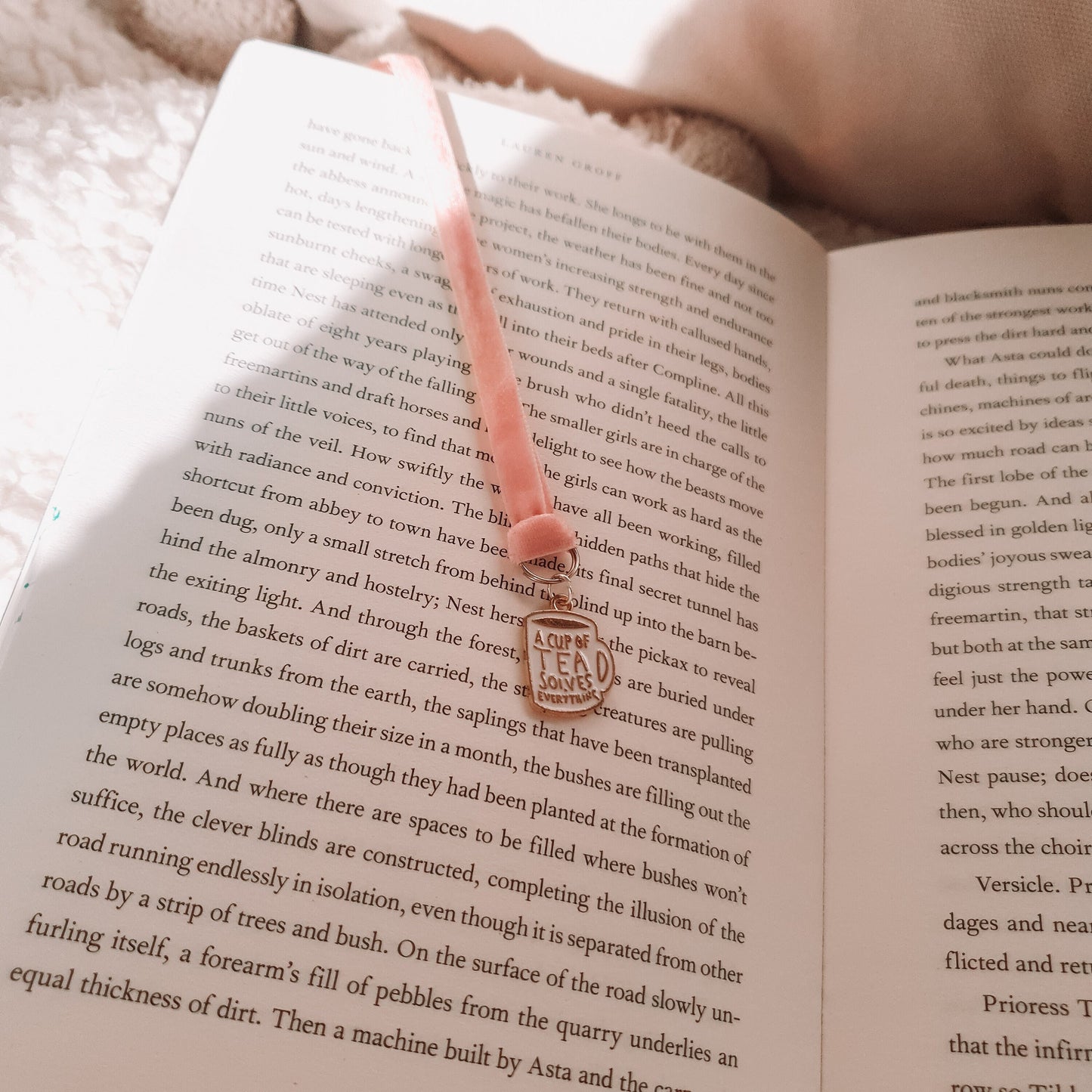 Tea Cup Charm Bookmark