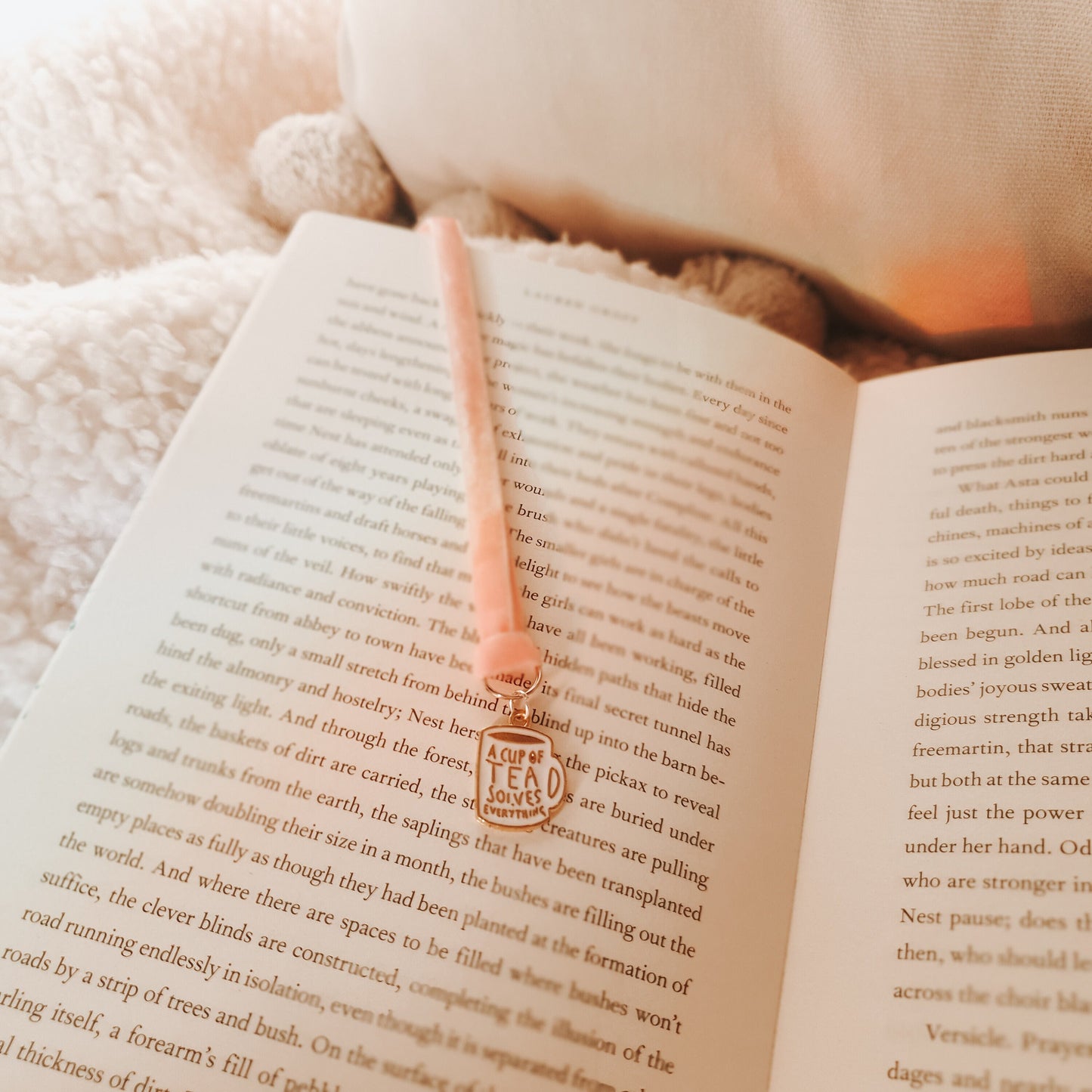 Tea Cup Charm Bookmark