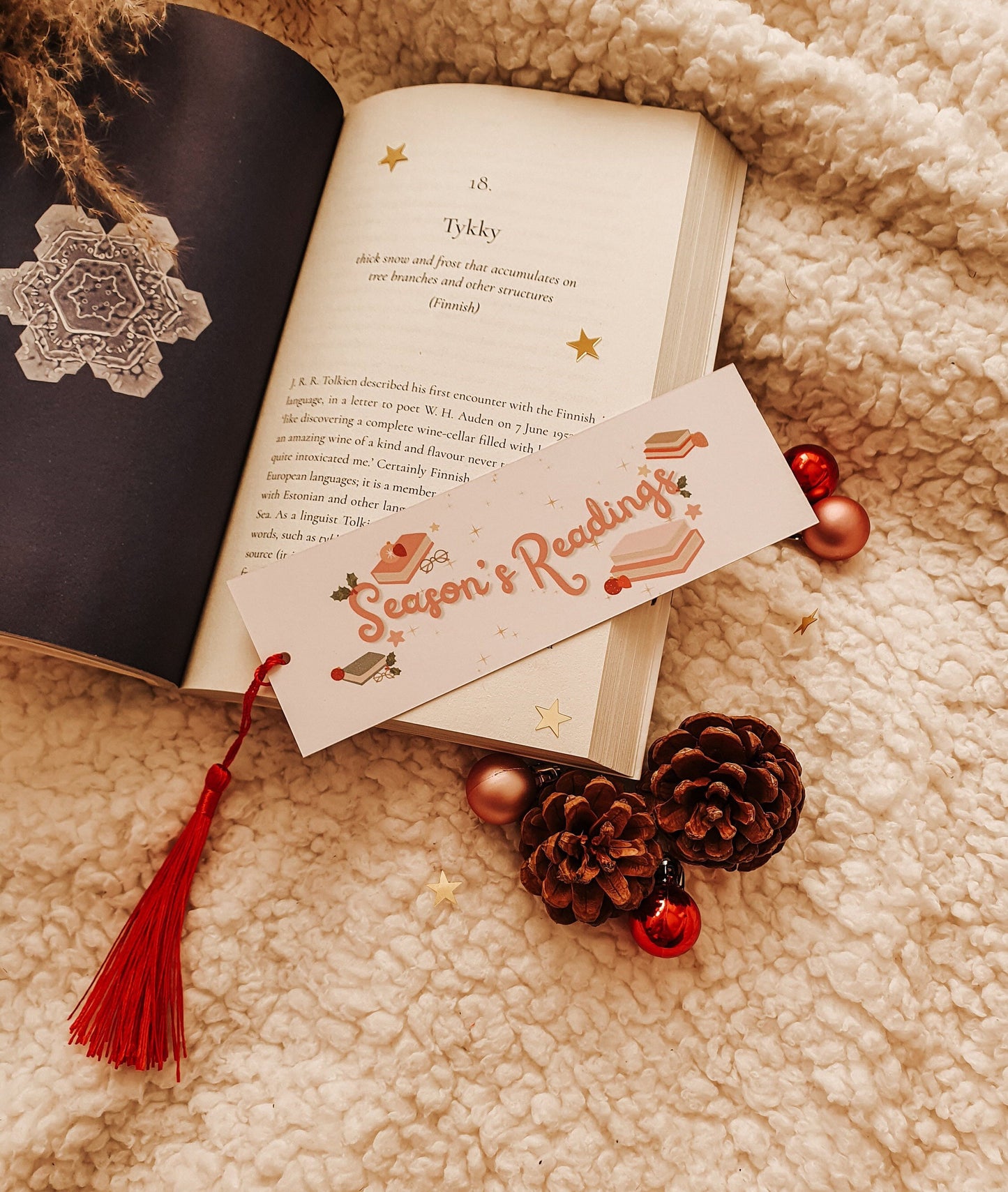 Christmas Tassel Bookmark | Seasons Readings Bookmark | Book Accessories | Bookish| Reader Gift