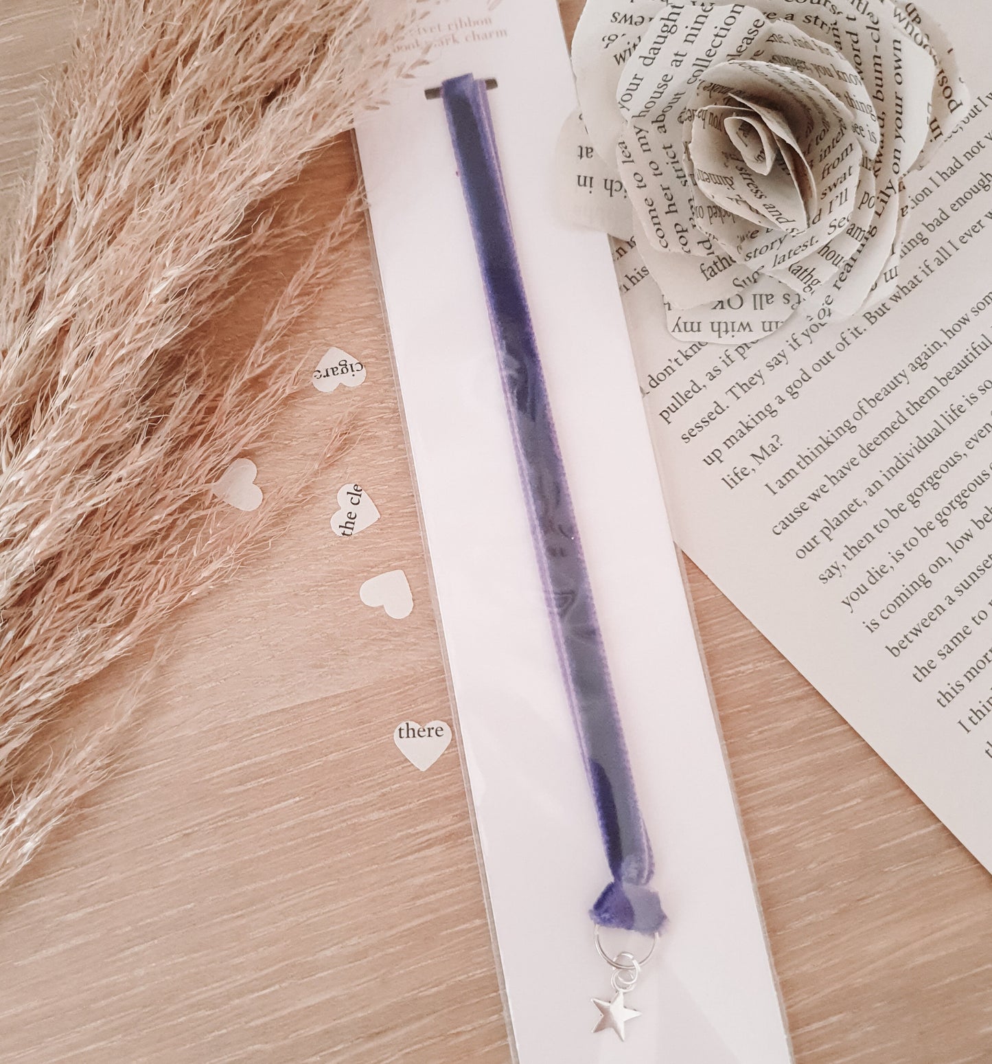 Silver Star Charm Bookmark