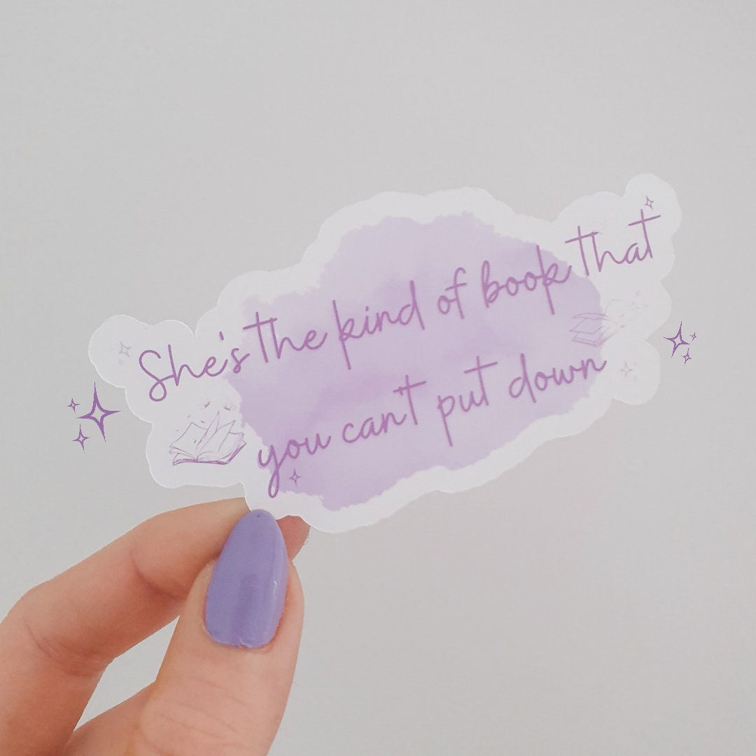 She's the kind of book sticker TS